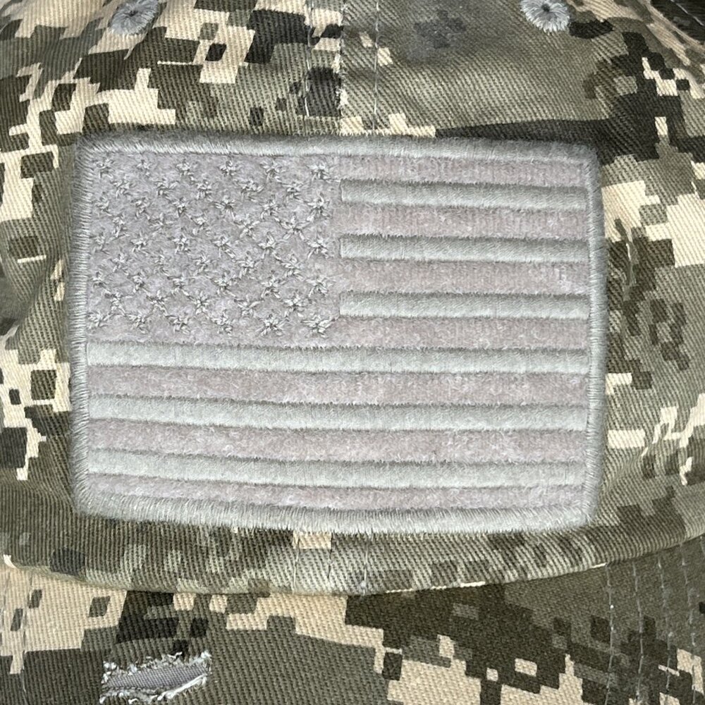 Kbethos Digital Camo Womens Hat American Flag Distressed Adjustable Cap - Picture 7 of 12